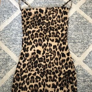 Super cute cheetah mini dress